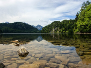Картинка природа реки озера горы горное озеро камни
