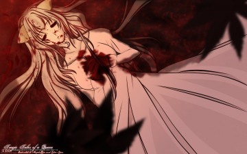 Картинка аниме weapon blood technology девушка ушки кровь