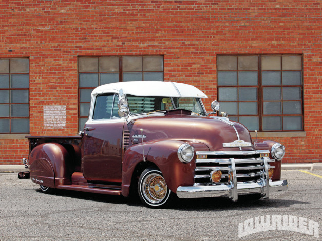 Обои картинки фото 1951, chevrolet, deluxe, truck, автомобили, custom, pick, up