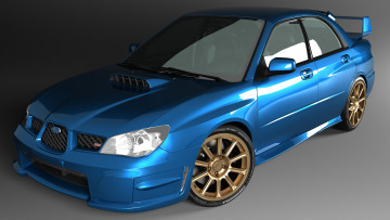 Картинка автомобили 3д subaru impreza