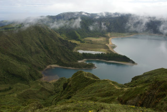 Картинка азорские острова природа реки озера горы озеро