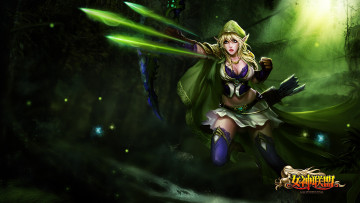Картинка goddess alliance видео игры эльфийка лес