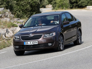 Картинка автомобили skoda octavia laurin klement 5e 2014г темный