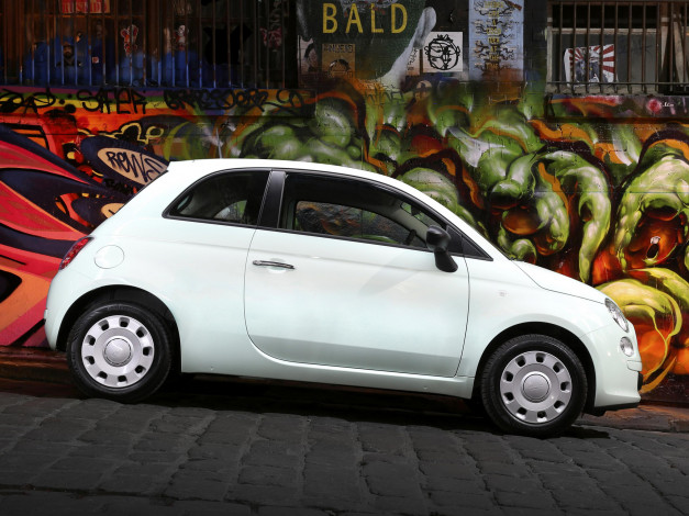 Обои картинки фото автомобили, fiat, 500, pop, au-spec, 2013г