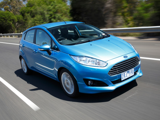 Обои картинки фото автомобили, ford, fiesta, 5-door, s, au-spec, '2013г