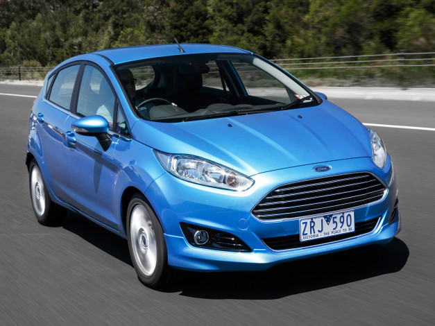 Обои картинки фото автомобили, ford, s, fiesta, 5-door, au-spec, '2013г