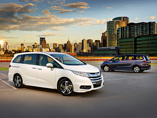 Обои картинки фото автомобили, honda, odyssey, v, 2013г