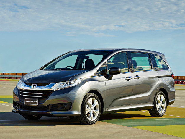 Обои картинки фото автомобили, honda, odyssey, vti, 2014г, темный