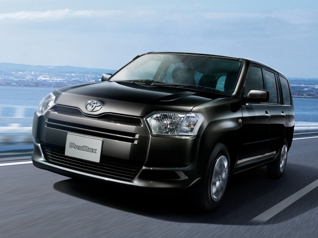 Обои картинки фото автомобили, toyota, 2014г, темный, wagon, probox, cp50