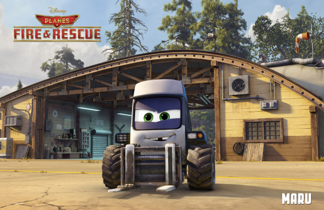 Обои картинки фото planes,  fire & rescue, мультфильмы,  fire and rescue, погрузчик