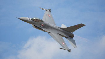 Картинка f-16am+fighting+falcon авиация боевые+самолёты истребитель
