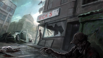 Картинка фэнтези нежить зомби город апокалипсис