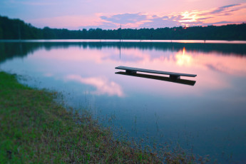 Картинка природа реки озера озеро закат