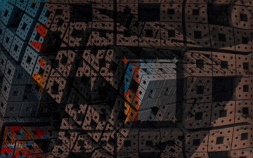 Картинка 3д графика fractal фракталы абстракция узор цвета тёмный