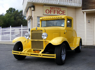 Картинка old yellow chevrolet автомобили custom classic car желтый ретро автомобиль