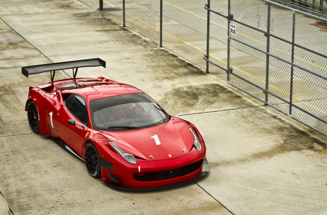 Обои картинки фото автомобили, ferrari, red, 458, италия