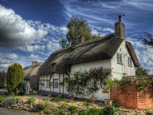 Картинка winchester hampshire англия города здания дома цветы улица