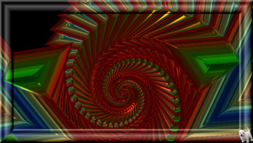 обоя 3д, графика, fractal, фракталы, узор, фон, щенок, цвета