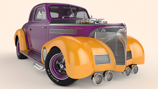 Обои картинки фото автомобили, 3д, 1939, chevrolet