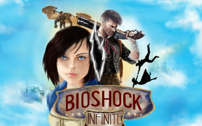 Обои картинки фото bioshock, infinite, видео, игры, мужчина, девушка