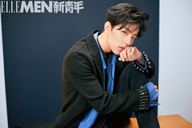 Обои картинки фото мужчины, xiao zhan, актер, пиджак, шипы