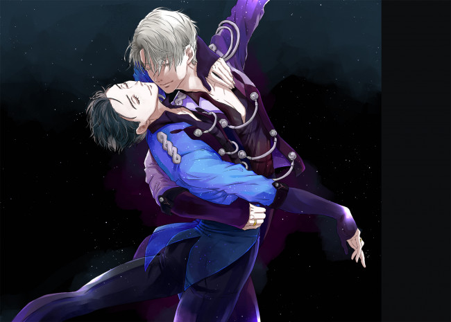 Обои картинки фото аниме, yuri on ice, юрий, на, льду