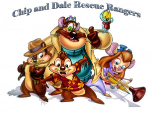 Картинка мультфильмы chip `n dale rescue rangers