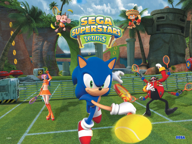 Обои картинки фото sega, superstars, tennis, видео, игры