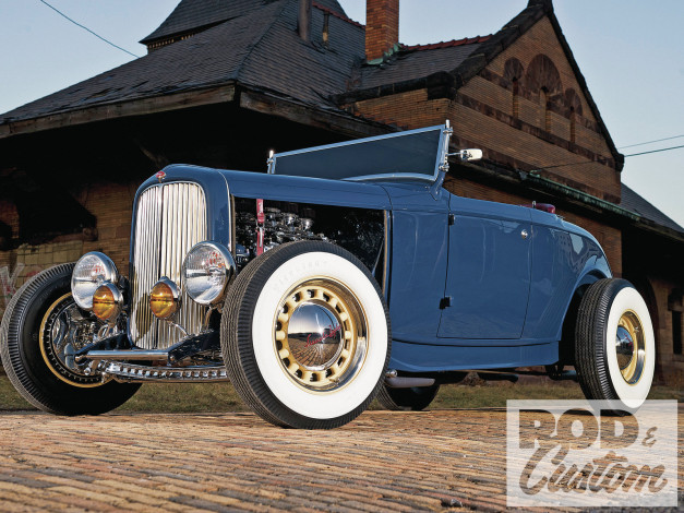 Обои картинки фото 1932, ford, roadster, автомобили, custom, classic, car