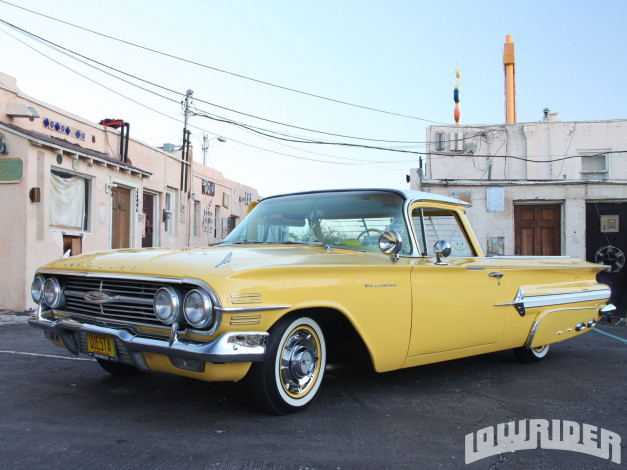 Обои картинки фото 1960, chevrolet, el, camino, автомобили, custom, pick, up
