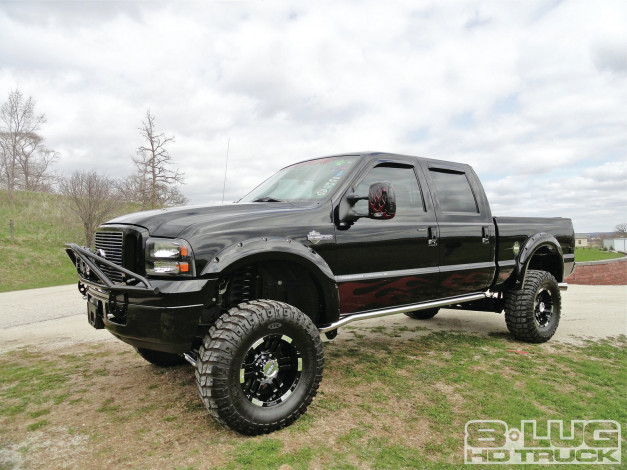 Обои картинки фото 2005, ford, f250, автомобили, custom, pick, up