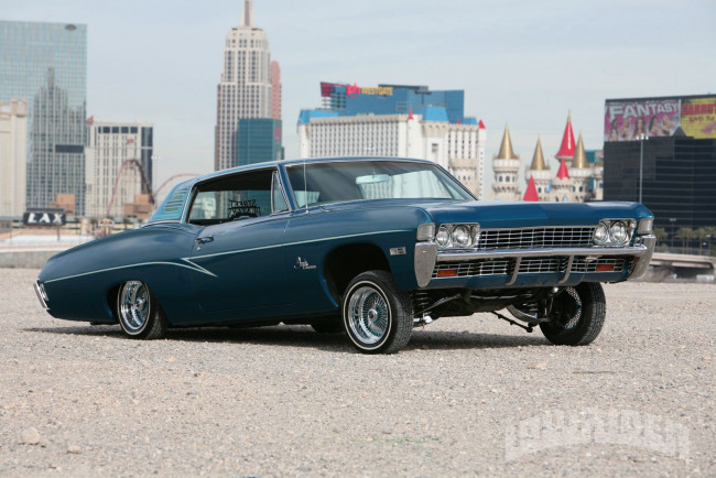 Обои картинки фото 1968, chevrolet, impala, автомобили