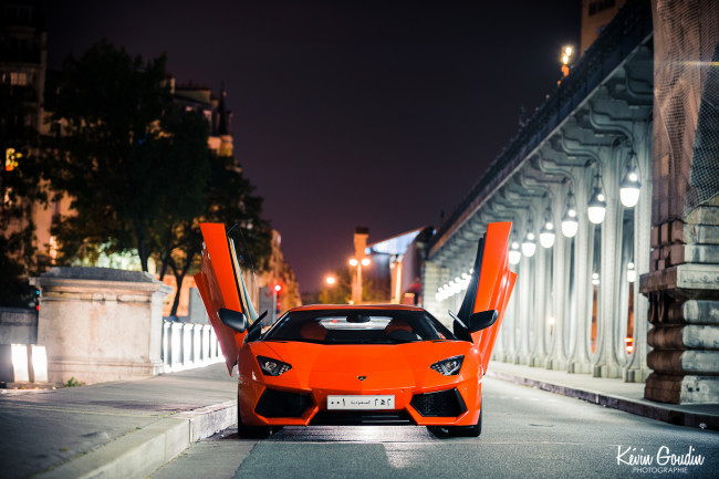 Обои картинки фото автомобили, lamborghini, авто, ночь