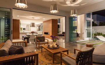 Картинка интерьер гостиная столик кресла мебель кухня дом лампы