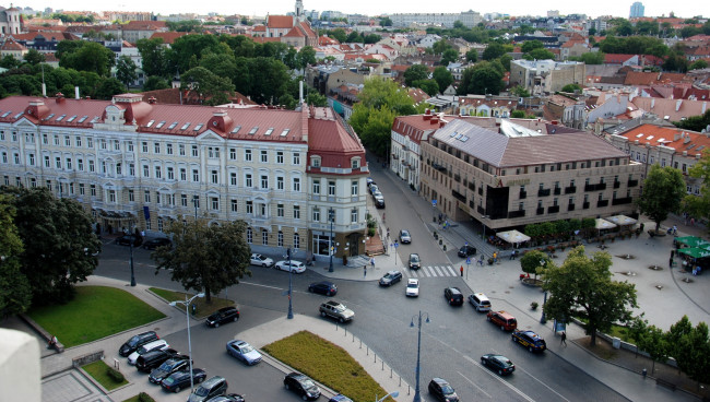 Обои картинки фото города, вильнюс , литва, дома, улица, вильнюс