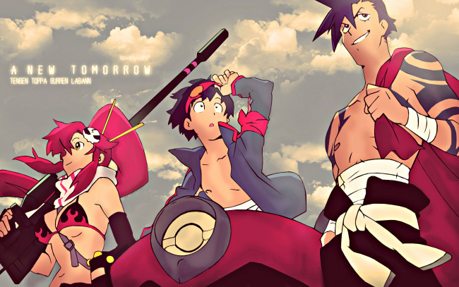 Обои картинки фото аниме, tengen toppa gurren-lagann, гуррен-лаган