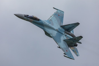 Картинка авиация боевые+самолёты сверхманёвренный истребитель вкс россии su-35s многоцелевой су-35с полёт