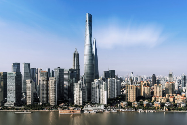 Обои картинки фото города, шанхай , китай, шанхай, небоскребы, здания, город