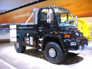 обоя unimog, u500, black, edition, автомобили, грузовики
