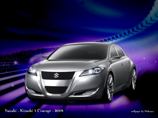 Обои картинки фото suzuki, kizashi, concept, 2008, автомобили