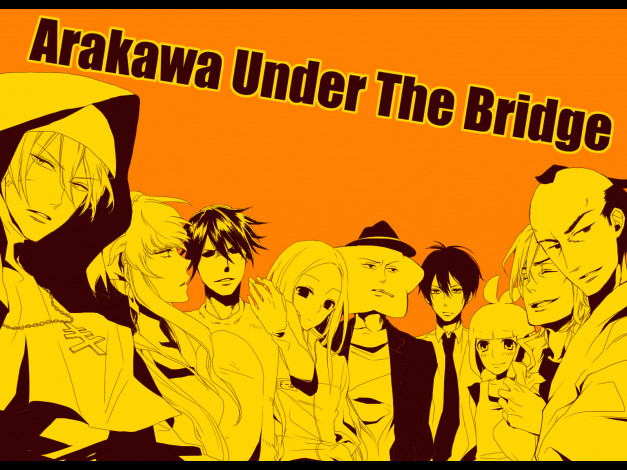 Обои картинки фото аниме, arakawa, under, the, bridge