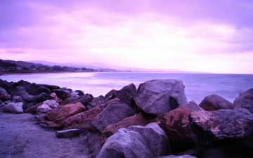 Картинка california природа побережье камни