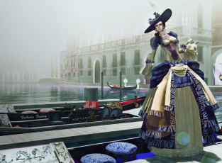 Картинка 3д графика people люди венеция девушка наряд