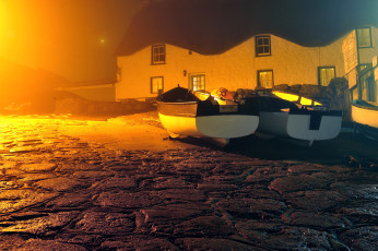 Картинка англия корнуолл корабли лодки шлюпки туман