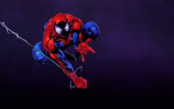 обоя Человек, паук, рисованные, комиксы, Человек-паук, spider-man