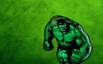 обоя халк, рисованные, комиксы, hulk, зеленый, злой, комикс