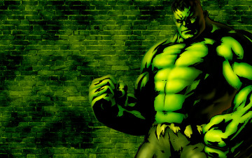 Картинка халк рисованные комиксы hulk зеленый злой комикс кирпич