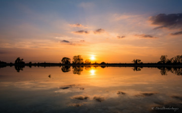 Картинка природа восходы закаты закат озеро отражение
