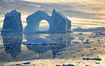 Картинка природа айсберги+и+ледники белка рыжая хвост камень
