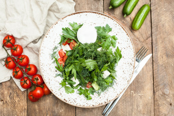 Картинка еда салаты +закуски зелень салат томат